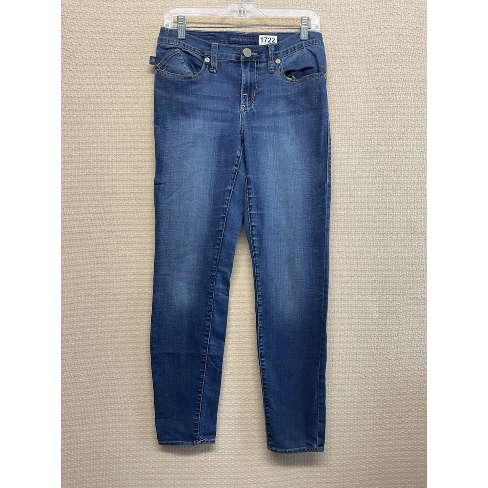 Rock & Republic Berlin Women's Dark Wash Denim Jeans Size 6 Medium Wash 30x30